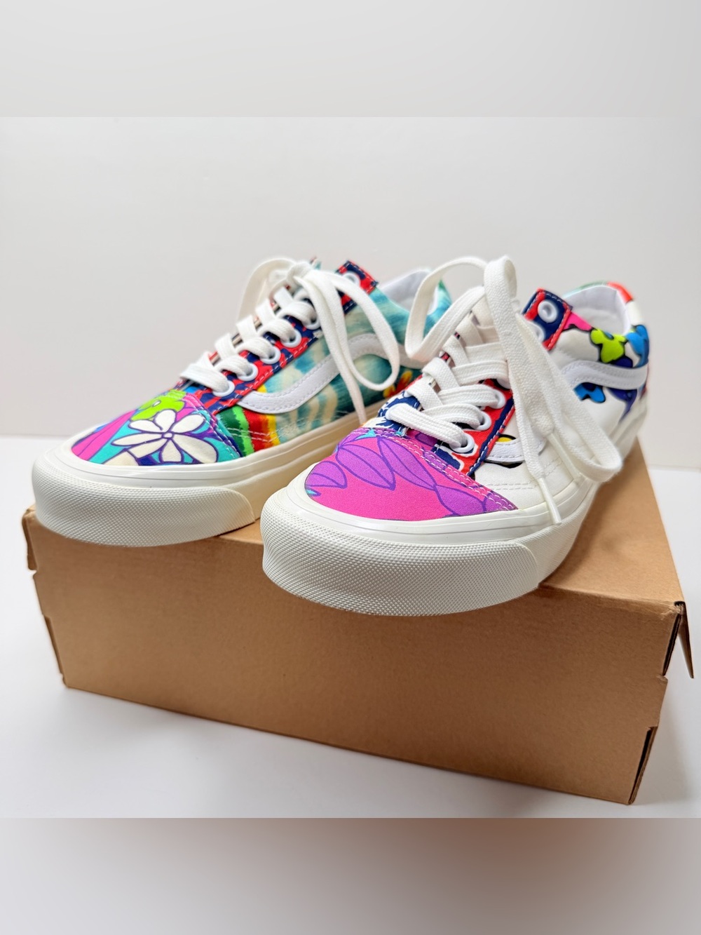 Vans Old Skool 36 Dx Anaheim Factory Hoffman Fabrics Floral Mix